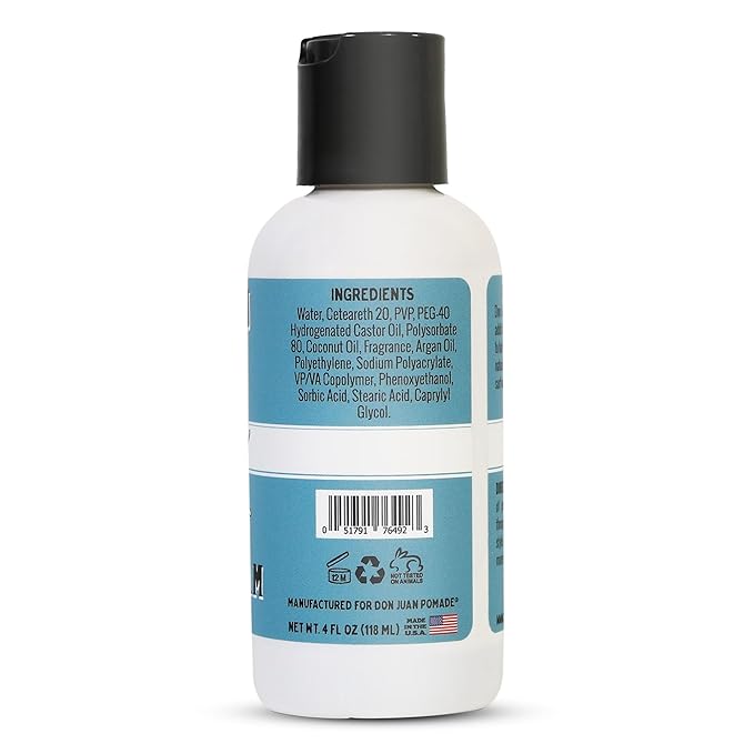 Don Juan Sea Salt Hair Styling Cream | Light Hold | Conditions and Adds Volume and Texture To Hair | Natural Ingredients | Surf Wax Scent, 4 fl oz