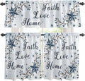 Kitchen Curtains Tiers and Valance Set of 3, Texas Star Country Light Filtering by Anzona