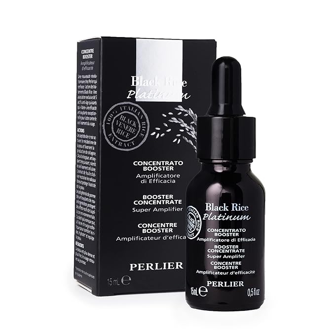 Perlier Black Rice Platinum Ultra Renewing Booster Face Serum, 0.5 fl. oz.