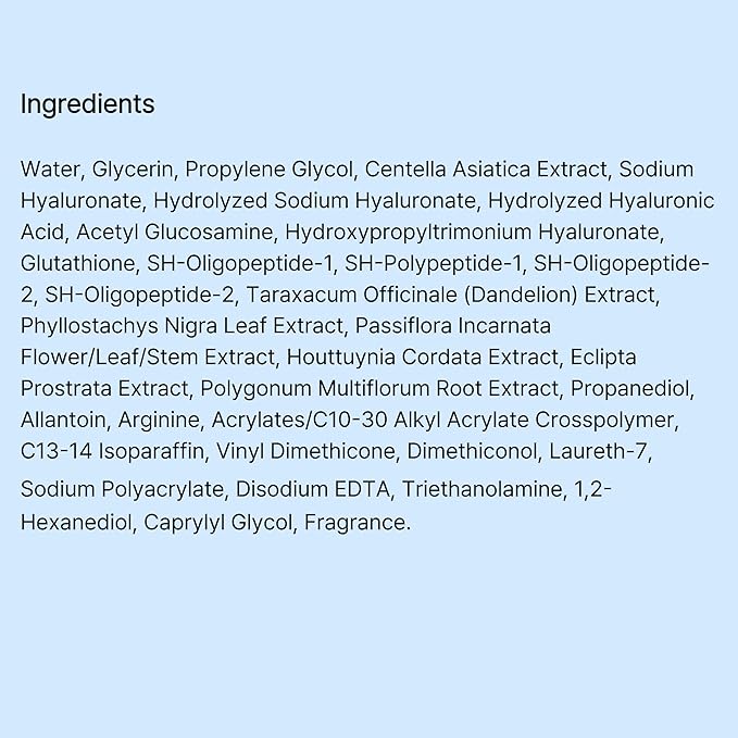 Aqua Pure Gel – Oil-Free Water-Based Korean Facial Moisturizer with Hyaluronic Acid, EGF & Glutathione – Lightweight Hydrating Gel Cream for Oily, Combination & Sensitive Skin