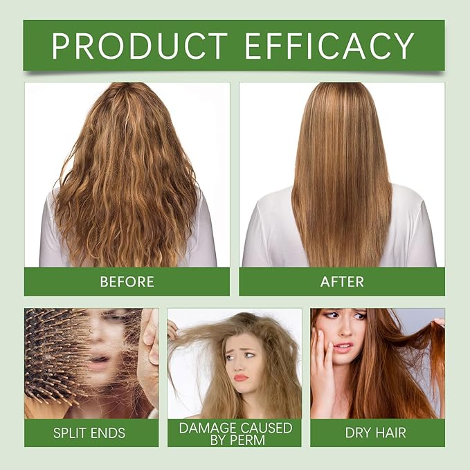Natural Coconut Oil for Hair Growth,Nourishing Scalp Treatment for Stronger Strands,Frizz Control & Split End Repair,for All Hair Types,3.38Fl Oz