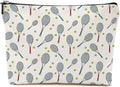 Cute Tennis Makeup Bag Tennis Gifts Tennis Accessories Tennis Lovers Travel Accessories Bag Mothers Day Birthday Inspirational Retirement Gifts for Women Friends Coach Tennis Player Sports Mom BFF