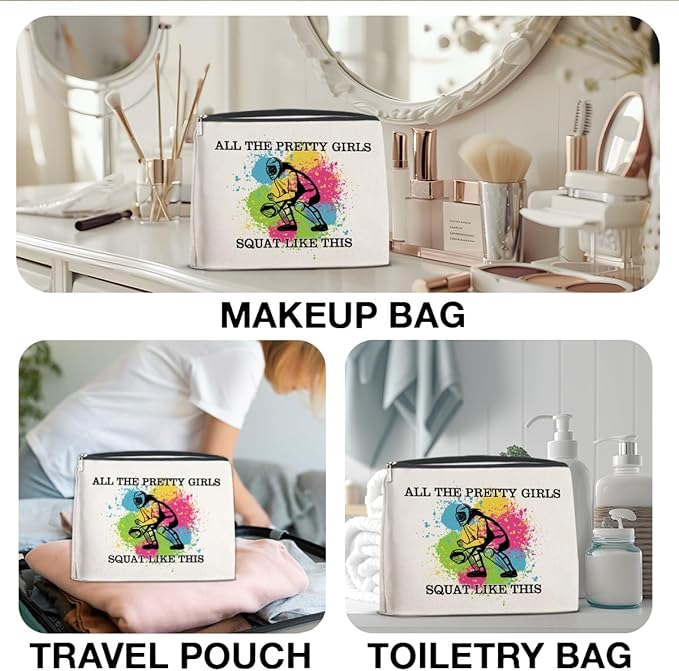 Softball Gifts Makeup Bag Girly Gifts for Women, Inspirational Christmas Birthday Gift for Softball Lovers Team Players Friends Besties Cosmetic Travel Bag Pouch for Purse