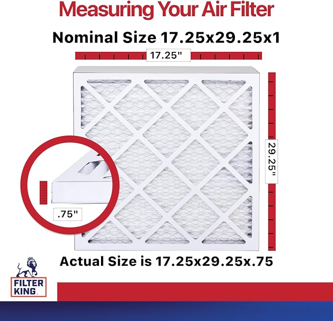Filter King 17.25x29.25x1 Air Filter | 4-PACK | MERV 11 HVAC Pleated A/C - Image 2