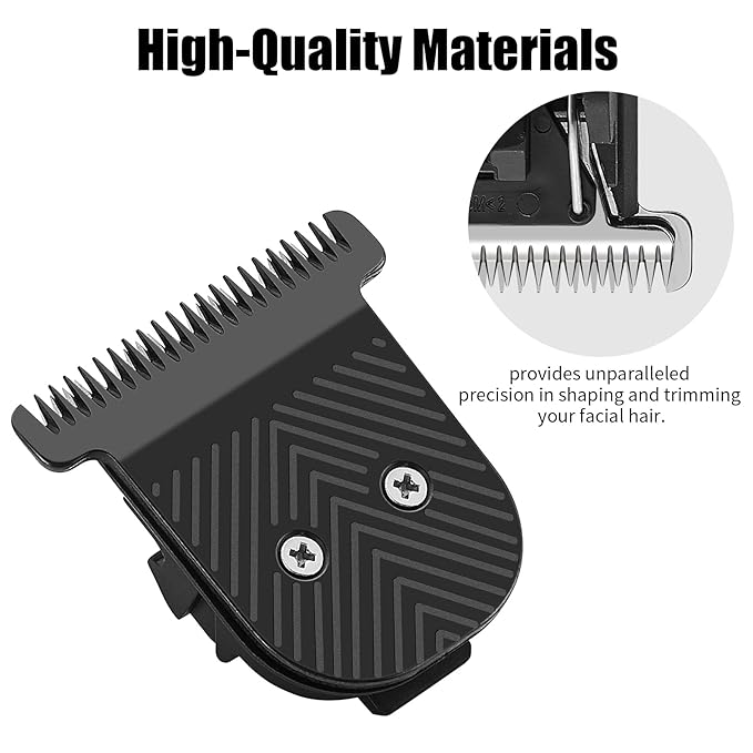 2Pack Premium Stainless Steel T-Blade, Compatible with MANSCAPED The Beard Hedger, for Precision Facial Hair Trimming.