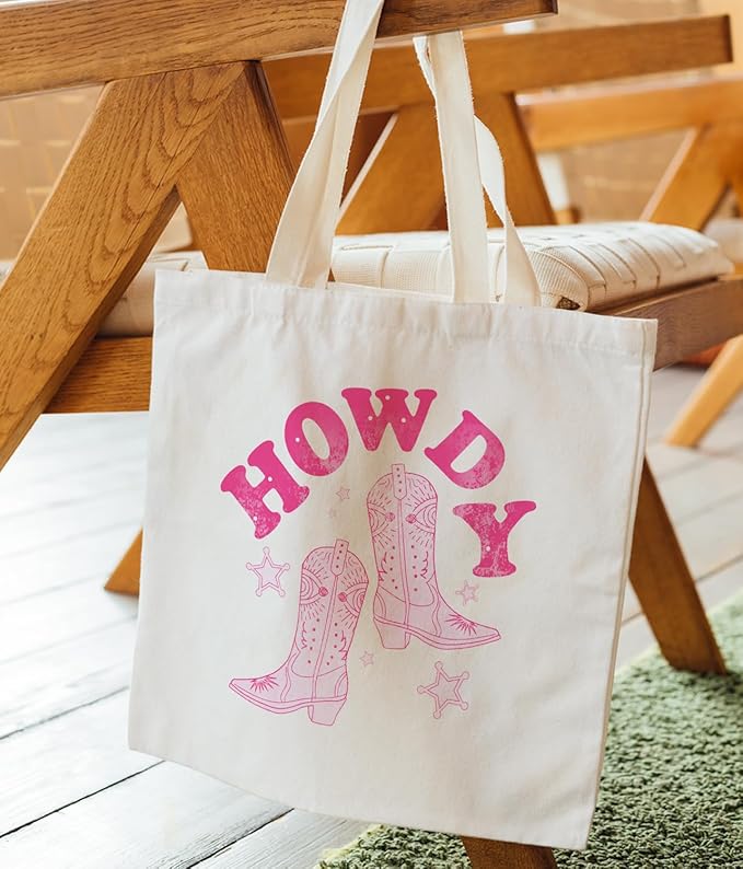 Cowgirl Western Tote Bag For Women, Cute Tote Bags, Cowgirl Accessories for Women, Western Gift