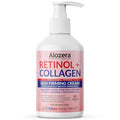 Alozera Skin Firming Retinol Collagen Body Lotion with Stem Cells for Aging Skin and Wrinkles, Non-Greasy, Lightweight Moisturizer, Fragrance-Free, 16.9 oz