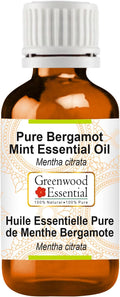 Greenwood Essential Pure Bergamot Mint Essential Oil (Mentha citrata) Steam Distilled 10ml (0.33 oz)