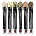 FIREFLIES LIGHT Eyeshadow Stick Makeup 6PCS Set, Green Metallic Shimmer Matte Cream Eye Shadow Eyeliner Brightener Pencil Crayon - FIREFLIES LIGHT