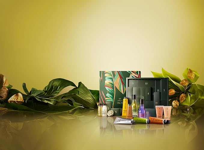 natura - Beauty Advent Calendar – 12-Piece Holiday Gift Set with Body Care, Hand Creams, Shower Gels & Hair Care Minis – Vegan & Sustainable Beauty from the Amazon ($104 value)