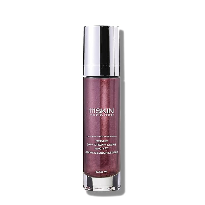 111SKIN Repair Day Cream Light NAC Y2, Reinforces Skin Barrier, Fights Free Radicals, Combats Early Signs of Aging, 1.69 fl oz