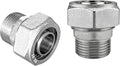 Jingzan Straight Air Piping Fitting, 3/4"Piping x 3/4"Male NPT Adapter by Jingzan