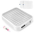 Rechargeable Cordless Nail Dust Collector: Powerful Quiet Nail Fan Vacuum Dust Collector with 2 Filters 1 Brush, Nail Vent Dust Extractor Cleaner for Acrylic Gel Nail Polishing Nail Tech Use, White