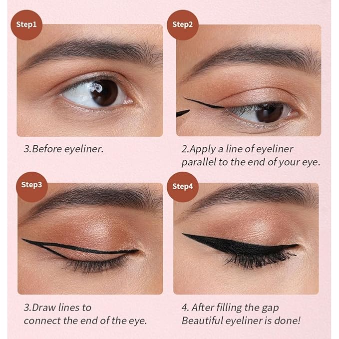 MAEPEOR Ultra-Fine Liquid Eyeliner Black High-Pigmented Matte Eyeliner Pen Stay All Day Makeup with Fine Brush Tip (M01 Black)