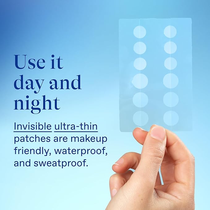 Differin Acne Patches, Pimple Patches for Acne Prone Skin, Formulated with Salicylic Acid and Centella, Fast Triple Action Power Patch for Day & Night, Dermatologist Tested, 36 Count (Pack of 12)