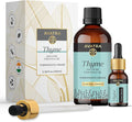 Avatra Thyme Essential Oil 100ML (3.38 OZ) with Glass Dropper and Travel Bottle, Pure and Natural Therapeutic Grade Thyme Oil for Diffuser, Aromatherapy, Massage, and DIY Candle Products