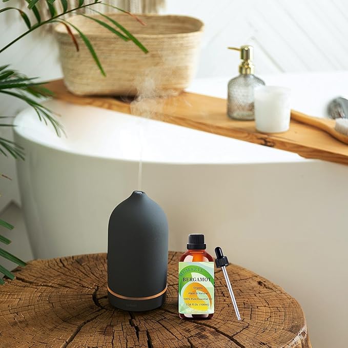 Cinnamon Essential Oil Cinnamon Oil 3.38 Fl Oz 100ML for Diffuser Humidifier Yoga Cleaning DIY Candle Soap Making Essential Oils 1 Pack
