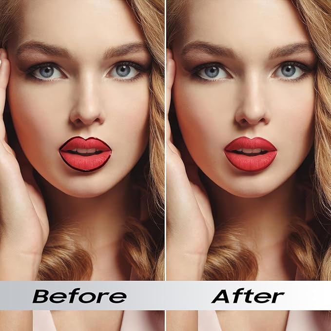 Lip Stain, Lip Gloss Transfer-Resistant Waterproof Smudge-Proof Moisturizing, Lip Tint for Women Gift All-Day Color Hold (Black)