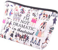 I'm Not Dramatic I'm Theatrical Makeup Bag Broadway Musical Gift Theatre Bag Pencil Case Fun Theatrical Design Makeup Bag (Not dramatic)