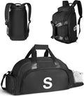 13 14 15 16 17 18 Year Old Boys Birthday Gifts, Initial Gym Bags with Shoe Compartment, Dance Bag for Girls, Monogram Kid Overnight Bags, Stocking Stuffers for Teen Girl (Letter S)