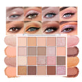 20 Colors Nude Pink Gold Brown Basics Eyeshadow Palette,Matte Nude Neutral Naked Eye Shadow Makeup,Long Lasting Waterproof,Great for Travel Gift Kit