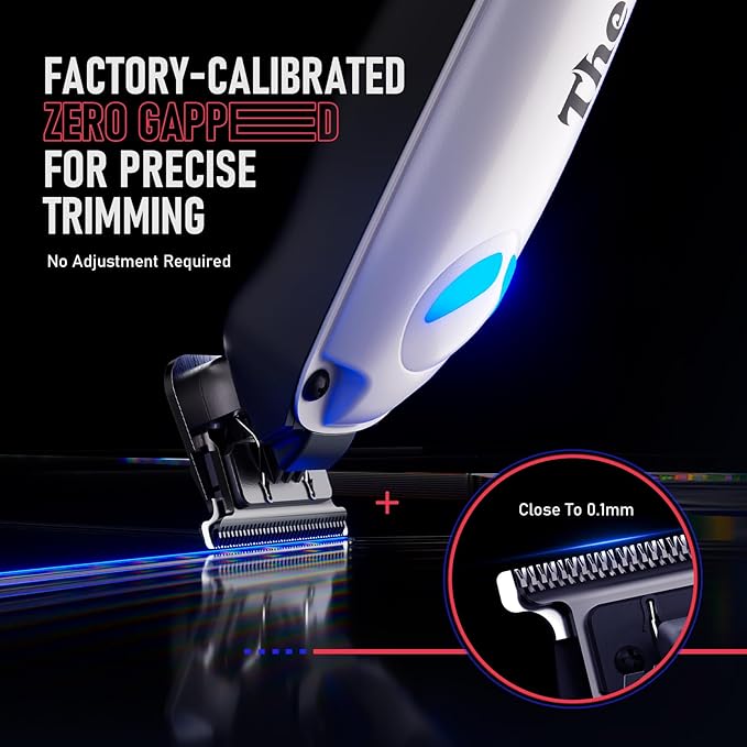 SUPRENT Hair Clippers for Men Professional – 7500 RPM Cordless Hair Cutting Kit, Electric Clippers and Trimmer Combo Set, Rechargeable Haircut Kit for Barber & Home Use (White)