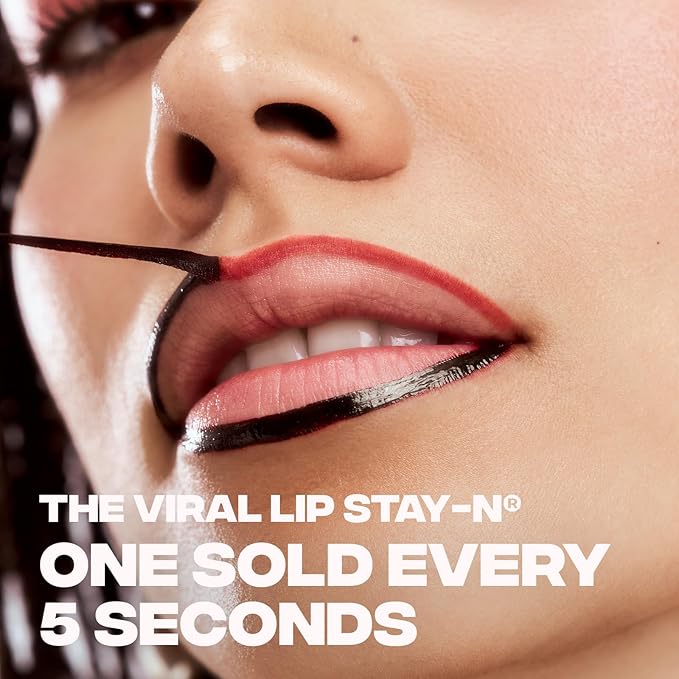 Sacheu Lip Liner STAY-N Peel Off Lip Stain — Long Lasting Matte Lip Tattoo Transfer Proof Lipstain Infused with Hyaluronic Acid & Vitamin E for All Skin Types — Vegan & Cruelty-Free, p-INKED