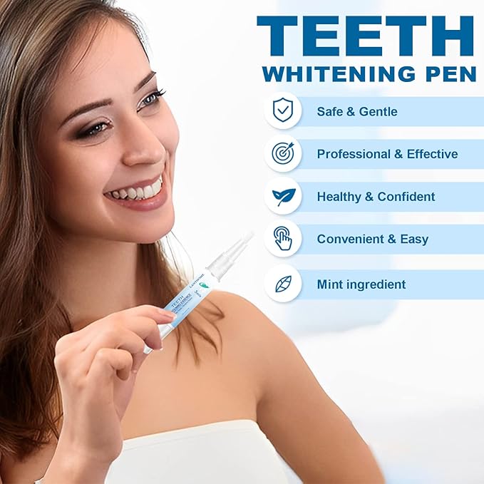 Teeth Whitening Essence Pen for Cleaning Teeth Stains, Freshening Breath and Reducing Yellowing (3pcs)