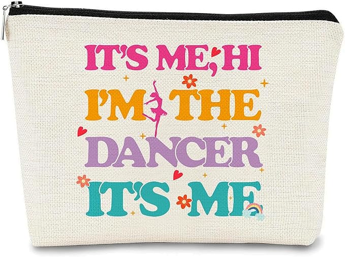 Dance Makeup Bag, Women's Sport Accessories, Dance Lovers Gifts, Birthday Christmas Valentines Day Presents for Her,Large Capacity Waterproof