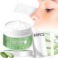 Blackhead Remover Mask 30g, Nose Pore Strips 60 pcs, Deep Cleansing Pore Strips for Blackheads，Tighten Pores for All Skin Type, Removes Impurities and Excess Oil, for Women and Men