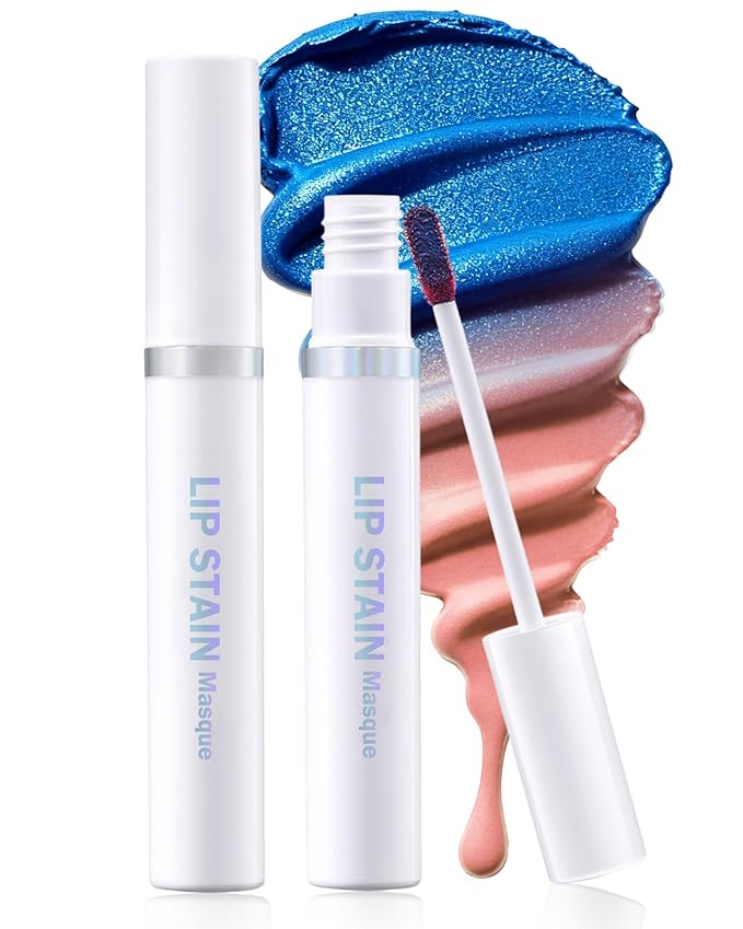 Lip Stain Masque Lip Liner Stain Long Lasting Waterproof Lip Tint Stain Semi-Permanent Lip Tattoo Transfer Proof Non-Drying Matte Finish Suitable for Women's Daily Lip Makeup