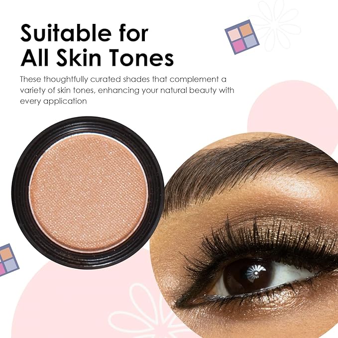Vera Moore Eyeshadow, Highly Pigmented Eyeshades and Textures, Provide Bold and Lasting Looks, Suitable for Any Event, Easily Blendable Eye Makeup in Multiple Shades. (Taupe)