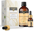 Avatra Brazilian Sweet Orange Essential Oil 100ml (3.38oz) - 100% Pure & Natural Orange Oil with Glass Dropper & Travel Bottle - Premium Essential Oil for Diffuser, Aromatherapy, Massage & DIY Candles