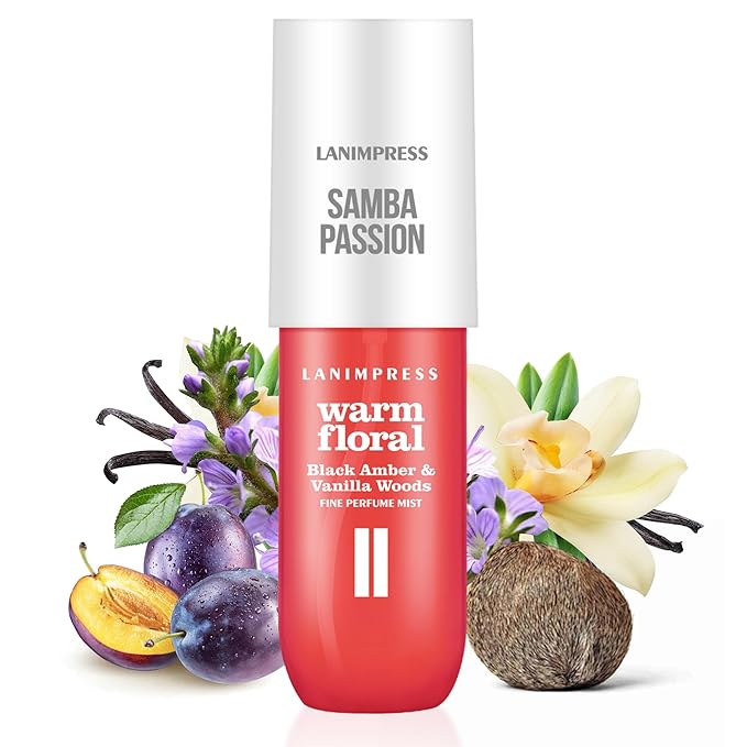 Perfume - No.2，Body Spray For Women（Eau De Perfum） Hair & Body Fragrance Mist，Flower Fruit Gourmet Tune（Plum + Vanilla + Jasmine + Woody Tone） Perfumes For Women（3 fl oz）