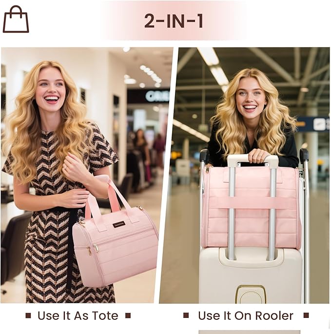 Wig Storage Bag Holds 3 Wigs Hair Tools Travel Bag Full-Open Breathable Organizer Case for Clips, Hair Dryer, Flat Curling Iron Brushes,Cosmetic Toiletry Tote Christmas Gift for Women Stylist