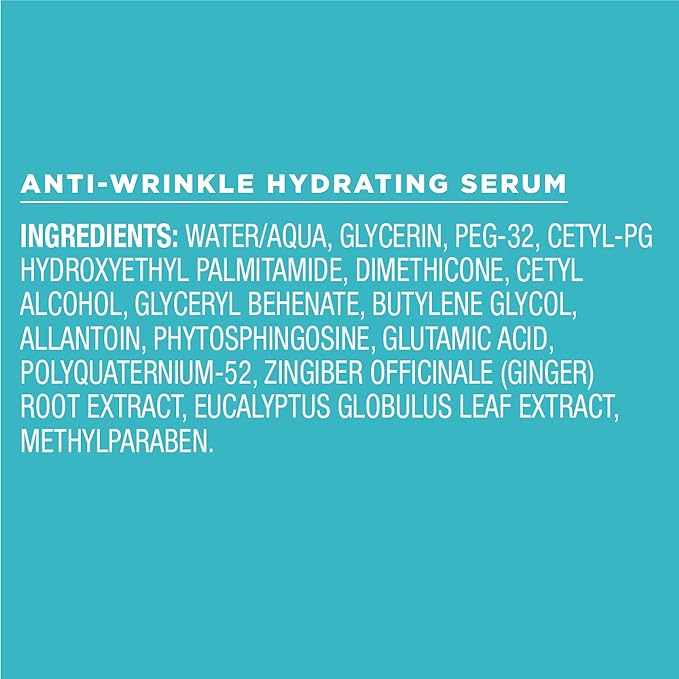 Curel Japanese Skin Care Anti-Wrinkle Hydrating Serum, Face moisturizer for Dry, Sensitive Skin, Reduces Wrinkles and Fine Lines, with Ceramides, Fragrance & Alcohol Free Facial Serum, 1.3 Fl Oz