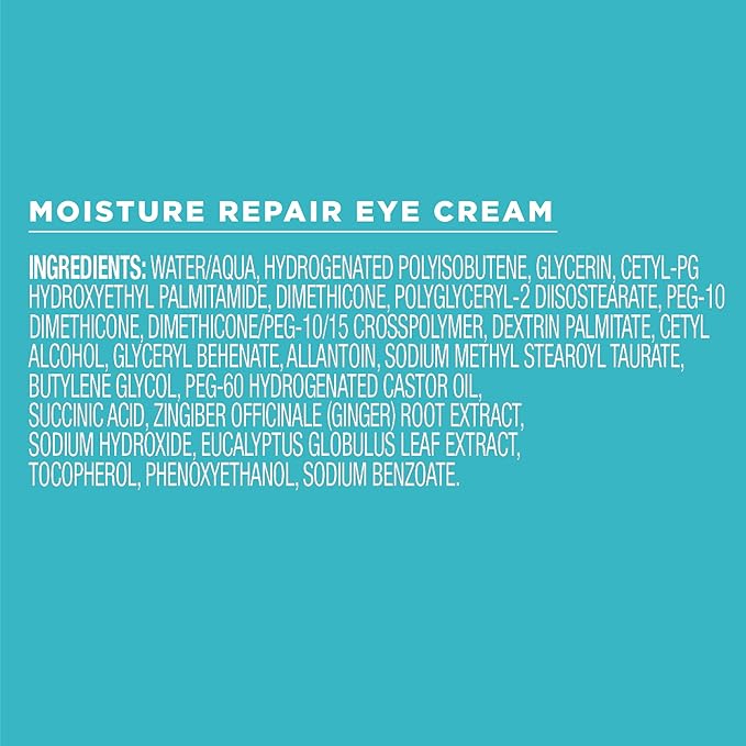 Curel Japanese Skin Care Moisture Repair Eye Cream, Under Eye Cream for Dark Circles, Dry, Sensitive Skin, Fine Lines, with Ceramides, pH Balanced, Fragrance & Alcohol Free Face Moisturizer, 0.8 Oz
