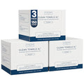 Clean Skin Club Clean Towels XL®, 100% USDA Biobased Face Towel, Disposable Face Towelette, Eczema Association Accepted, Makeup Remover Dry Wipes, Ultra Soft, 50 ct per pack, 3 Packs, 150 Ct Total