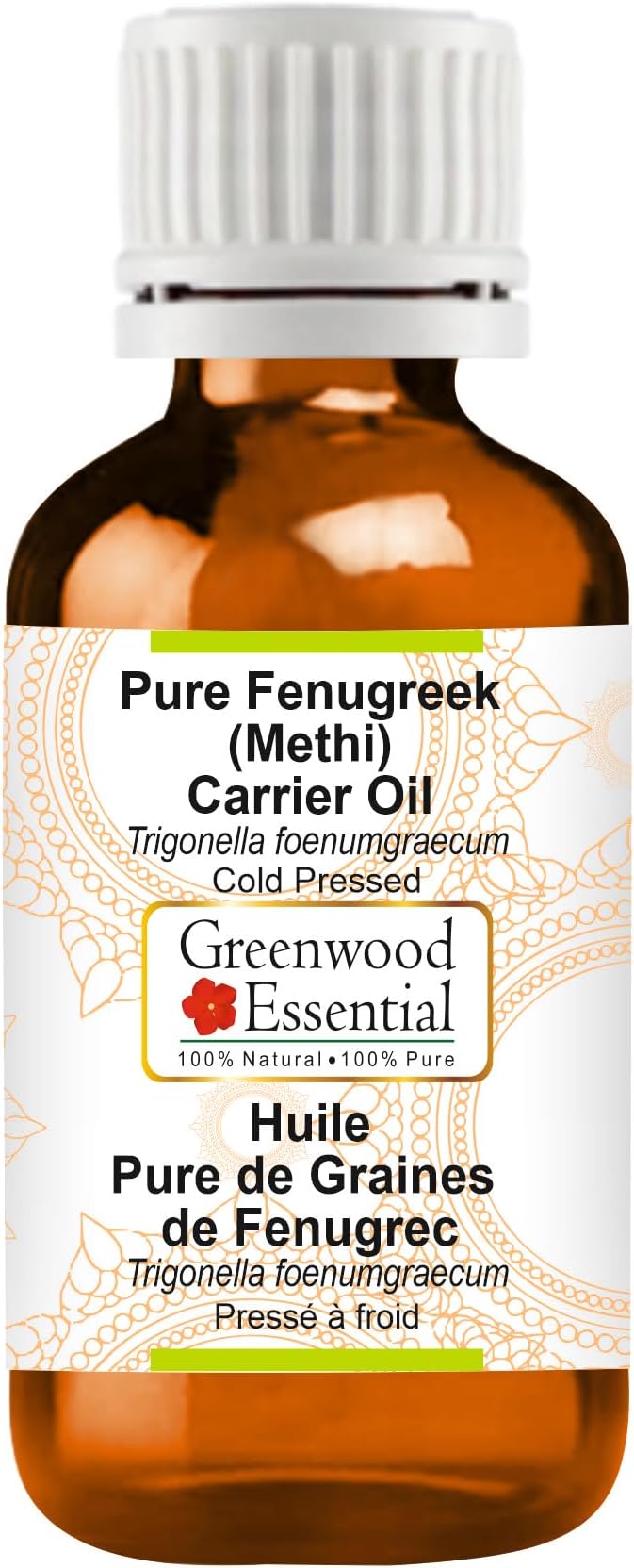 Greenwood Essential Pure Fenugreek (Methi) Carrier Oil (Trigonella foenumgraecum) 15ml (0.50 oz)