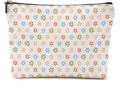 Vintage Daisy Flowers Makeup Bag Floral Cosmetic Bag Friend Friendship Gifts for Women Girls Sister Coworker Mama Botanical Travel Organizer Zipper Pouch Christmas Thanksgiving Birthday Gifts