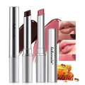 2Pcs Honey Lipstick Tinted Lip Balm, Black and Pink Lipstick, Hydrating Natural Glossy Lip Balm, Sheer Lightweight Color, Moisturizing Lip Makeup Lip Care Balm for Repairing Dry Lips