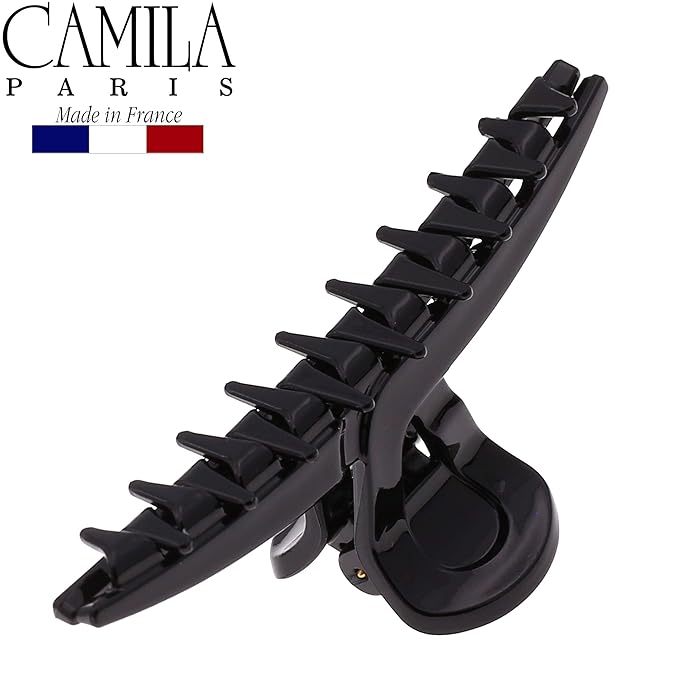 Camila Paris CP2661 French Hair Clip for Women, Narrow, Strong Hold Grip Double Teeth Girls Hair Claw Clips Jaw, Fashion Durable Styling Hair Accessories for Women, Made in France