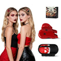 Italian Designer Original Acetate Hair Claw Clips for Women - Mini Cute Gothic Halloween Hair Accessories Bleeding Heart & Pill, Halloween Spooky, Plant-Based, Gift Boxed, 2-Pack