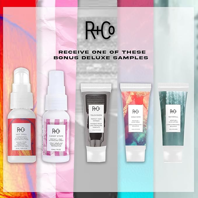 R+Co Gemstone Color Shampoo & Conditioner Set + Deluxe Sample (0.5oz) | Protects Color, Repairs & Nourishes | Vegan + Cruelty-Free | 33.8oz (Pack of 2)