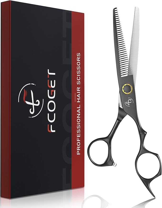 Professional Hair Thinning Shears Hair Cutting Texturizing Teeth Scissors - 6.8" Right Hand HIGH-END Extremely Sharp Scissors 440C Stainless Steel for Salon Home Stylists