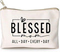Blessed Mom Makeup Bag Mom Vibes Pouch Mom Life Cosmetic Bag Mom Mode Mother's Day Gift Girl Mama Birthday Gift Boy Mama Travel Bag Bible Verse Toiletry Bag