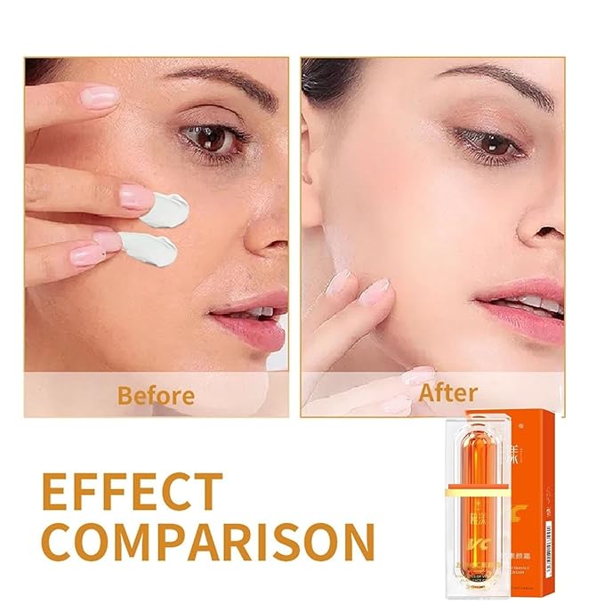 Five Vitamin C Tone-Up Cream, Brightening Face Moisturizing Makeup Cream Deep Hydration Toning Light Cream Conceal Pores,Tone Correcting BB Cream Tone-Up Lazy Concealer Face Cream