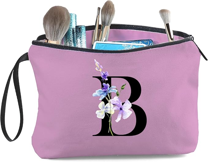 Birthday Inspirational Bridesmaid Proposal Team Small Gifts for Women Mom Aunt Teacher Sister Coworkers Makeup Cosmetic Bag Travel with Mirror Mothers Day Christmas Graduation B