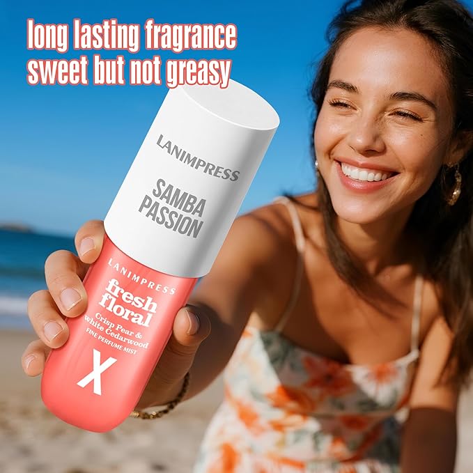 Perfume - No.10，Body Spray For Women（Eau De Perfum） Hair & Body Fragrance Mist（Juicy Pear +Pink Violet +White Cedarwood） Perfumes For Women（3 fl oz）