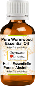 Greenwood Essential Pure Wormwood Essential Oil (Artemisia Absinthium) Steam Distilled 10ml (0.33 oz)